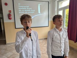 Uroczyste obchody Dnia Edukacji Narodowej w naszej szkole