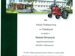 Dni Otwarte Zespołu Szkół Centrum Kształcenia Rolniczego w Marianowie