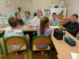 "Noc Bibliotek" Filii Bibliotecznej i biblioteki szkolnej w Chludniach - "Do dzieła!"   