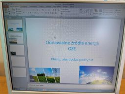 Zajęcia na temat odnawialnych źródeł energii