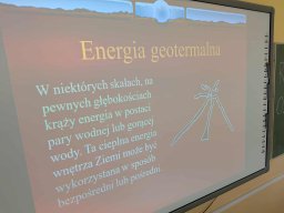 Zajęcia na temat odnawialnych źródeł energii