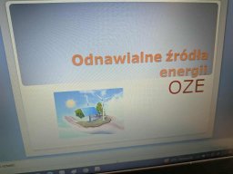 Zajęcia na temat odnawialnych źródeł energii
