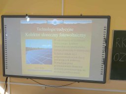 Zajęcia na temat odnawialnych źródeł energii